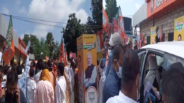 BJP दफ्तर में भारी बवाल, मंत्री विजय सिन्हा के खिलाफ कार्यकर्ताओं ने खोला मोर्चा, लखीसराय से उम्मीदवार बदलने की मांग 4