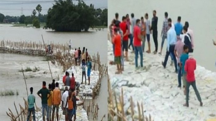 गोपालगंज में टूटा सारण बांध, छपरा, सीवान के कई इलाके जलमग्न 3
