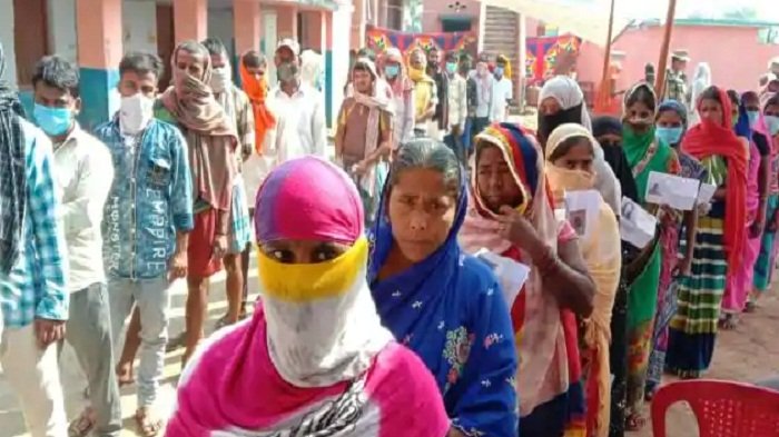 बिहार विधानसभा चुनाव के पहले चरण में आज सुबह 11 बजे तक 18.48% मतदान 7