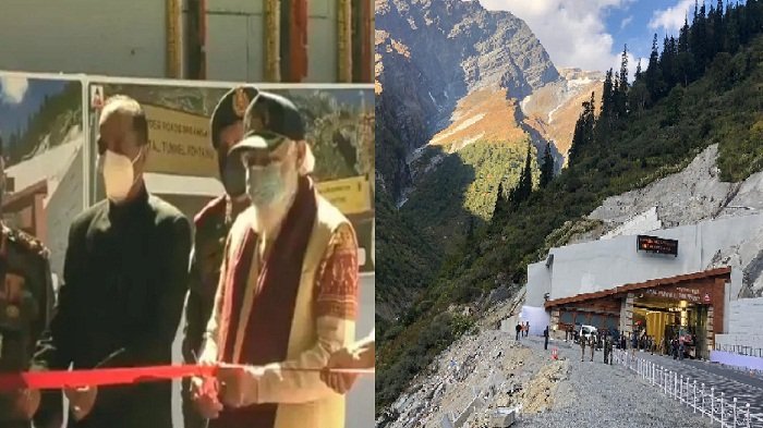 पीएम मोदी ने अटल टनल का किया उद्घाटन, 5 हजार फीट की ऊंचाई पर बना है 11
