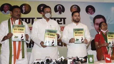बिहार चुनाव में महागठबंधन का घोषणा पत्र जारी, 10 लाख नौकरी के साथ जानिए क्या- क्या किए वादे 3