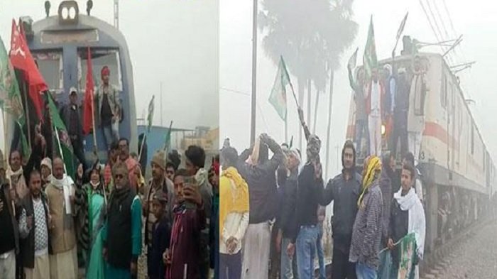 बिहार के कई जिलों में रोकीं गई ट्रेनें, आरा में किया गया तोड़फोड़ 1