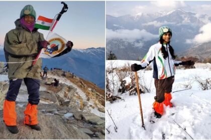 नालंदा की अपर्णा ने 12,500 फ़ीट ऊंची केदारकंठ चोटी पर फहराया तिरंगा 13