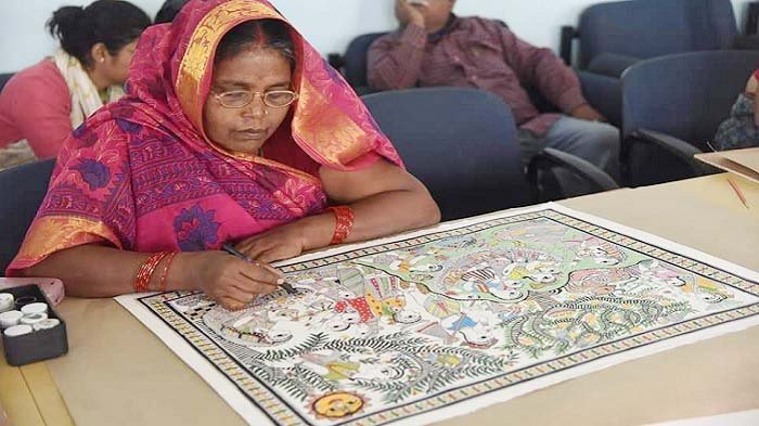दुलारी देवी ने दूसरे के घर बर्तन धो सीखी मिथिला पेंटिंग, उपहार में मिला पद्मश्री 1