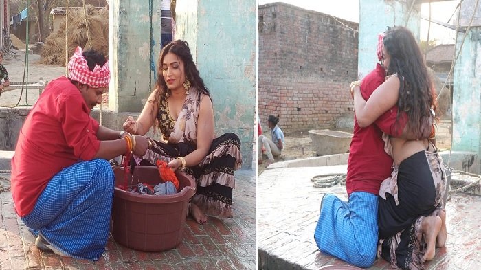 जब निर्देशक के 'कट' कहने के बाद भी हिरोइन से लिपटे रहे भोजपुरी एक्टर अजय यादव, देखिए PHOTOS 1
