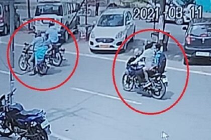 बोरिंग केनाल रोड में बाइक पर बैठी वृद्धा महिला से चेन स्नेचिंग, CCTV में आया चेहरा 7