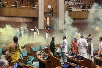 संसद भवन पर हमले की बरसी के दिन लोकसभा के अंदर हमला, सांसदों में मचा हड़कंप, दो युवक पकड़ाया￼ 2