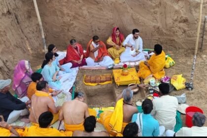 ऋतुराज सिन्हा ने बहियारा में रखी बालाजी तिरुपति मंदिर निर्माण की आधारशिला वैदिक मंत्रोच्चार के साथ सम्पन्न हुआ भूमि पूजन का कार्य 7