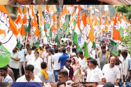 पटना में युवा कांग्रेस का गुस्सा फूटा: बारिश और पुलिस के बावजूद सीएम आवास तक प्रदर्शन 7